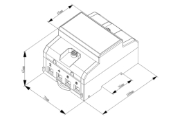 Elektroměr DEM4B009 0,25-80A MID