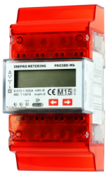 Elektroměr PRO380-S-CT x/5A MID, nepřímé třífázové měření x/5 A