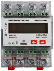 Elektroměr PRO380-Mb 0,25-100A M-Bus CZ CEJCH, přímé třífázové měření do 100 A, CZ úředně ověřený