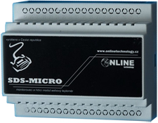 Monitorovací a řídící modul SDS MICRO DIN ST DP LAN