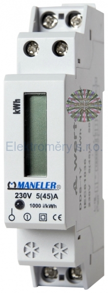 Elektroměr MANELER 9901D, přímé měření 5-45 A