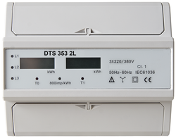 Elektroměr DTS 353 2L, přímé měření do 100A, LCD