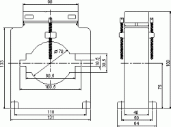 Měřící transformátor CLB 10, tř. 0,5S úředně ověřený